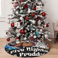 thumbnail image 5 of Saiise Christmas Tree Skirt 48" ,Xmas Tree Skirts with Five Nights At Freddy'S Pattern,Tree Mat for Indoor Outdoor Christmas Winter Holiday Party Indoor Decorations, 5 of 7