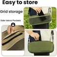 thumbnail image 5 of Foldable Backpack Stool, Portable Mini Outdoor Camping Folding Seat with Adjustable Shoulder Strap, Mini Camping Collapsible Stool for Camping, Fishing, Hiking (Khaki, Large), 5 of 7
