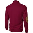 thumbnail image 4 of Mens Corduroy Sweatshirts Long Sleeve Mens Vintage Sweatshirt Button Up Stand Collar Long Sleeved Corduroy Shirt Outdoor Casual Pullover Top, 4 of 4