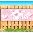 thumbnail image 1 of It'S A Girl! 13 oz Vinyl Banner With Metal Grommets, 1 of 4