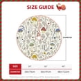 thumbnail image 2 of Sikiie Colorful Mushrooms and Plants Nativity Christmas Tree Skirt, Jesus Christian Winter Holiday Tree Mat Decoration(30-48IN)30", 2 of 6