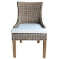 thumbnail image 4 of Padma's Plantation Alfresco Wicker 2 Pc. Dining Chair Set in Kubu Gray, 4 of 14