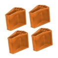 thumbnail image 1 of Colaxi 4x Ladder Non Slip Feet Covers Replacement Enhanced Stability Ladder Leg Pad Orange, 1 of 8