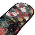 thumbnail image 4 of Yayeee Double Oven Mitt Kitchen Heat Resistant Baking 35" x7" Quilted Glove, Black Lucky Cat, 4 of 6