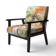 thumbnail image 3 of Designart "A Single Palm Tree VII" Multi-Color Floral Upholstered Accent Chair - Traditional Arm Chair For Bedroom, 3 of 5