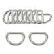 thumbnail image 1 of Uxcell 10-Pack Hebillas en D, 1 Pulgada Hebillas Metálicas en D No Soldadas para Bolsos/Delantales/Cinturones/Collares para Mascotas, Hardware de Anillo en D Semicircular [Gris Plateado], 1 of 6