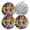 Black0147, variant on 4 PCS Pot Holders for Kitchen,Potholders Sets with Hook for Oven,Cooking,Baking,Geometric - Styled Wolf With Fierce Stare