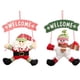thumbnail image 4 of Bearachild Signo de bienvenida de Navidad Colgantes Decoraciones navideñas Santa Claus Muñeco de nieve Placa de puerta Colgante Puerta Kits de decoración para fiestas Muñeco de nieve, 4 of 6