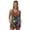 Colorful Dog Paw, variant on Xoenoiee Black Leopard Print Blouson Tankini Swimsuits for Women 2026 Tummy Control Two Piece Bathing Suits with Sporty Pockets Swim Shorts, S