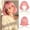 Blush Pink, variant on Women's short bob wig, layered synthetic wig with bangs, natural appearance, heat resistant, suitable for everyday wear, parties and cosplay.