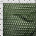 thumbnail image 3 of oneOone Silk Tabby Dark Green Fabric Floral Sewing Material Print Fabric By The Yard 42 Inch Wide, 3 of 4