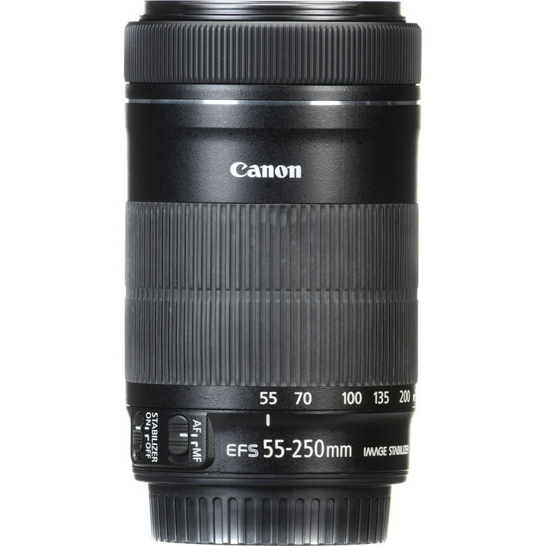 Canon EF-S 55-250mm f/4-5.6 IS STM Lens (8546B002) + Filter Kit +