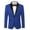 Blue, variant on COOFANDY Men's Tuxedo Jacket Wedding Blazer One Button Dress Suit for Dinner Prom Party