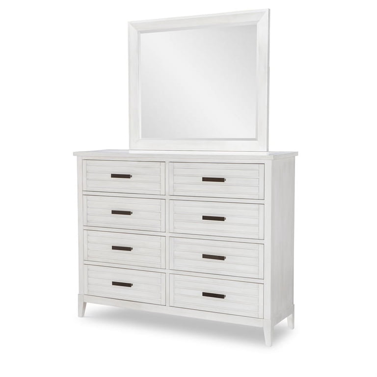 Legacy Classic Furniture Edgewater Coastal Wood Dresser in Sand Dollar  White - Walmart.com
