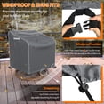 thumbnail image 6 of STARTWO Durable Swivel Chair Cover Rotating Chair Cover PU-Coated Superior Protection,Gray, 6 of 7