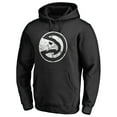 thumbnail image 2 of Men's Black Atlanta Hawks Marble Logo Pullover Hoodie, 2 of 3