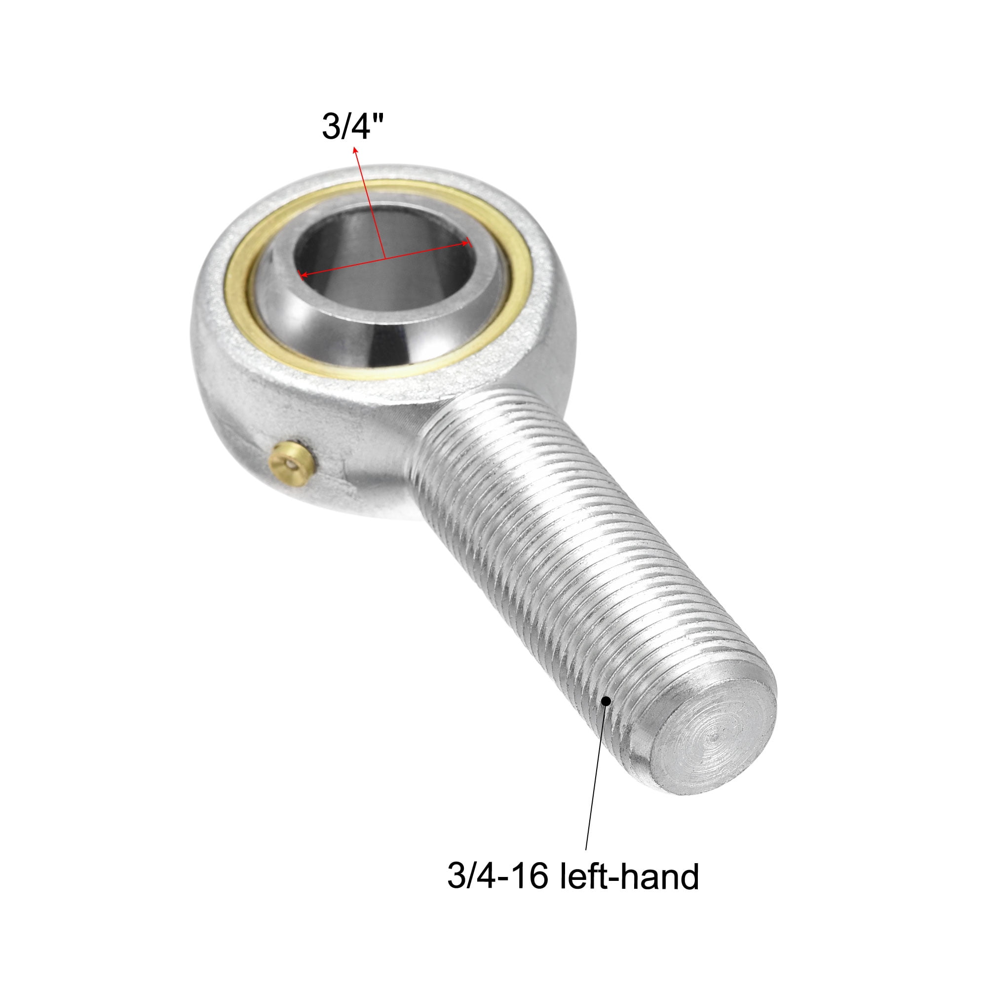 Uxcell 3/4-inch Bore 3/4-16 Male Thread Left Hand Rod End Bearing