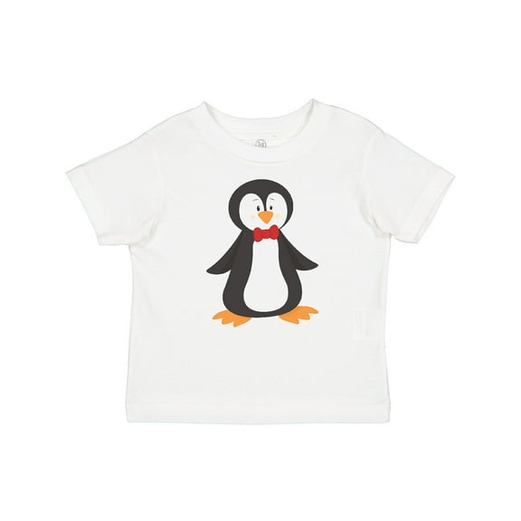 Inktastic Cute Penguin, Penguin With Red Bow Tie Boys or Girls Baby T-Shirt