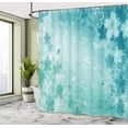 thumbnail image 4 of Ambesonne Nature Shower Curtain, Cherry Blossoms Pattern Art, 69"Wx84"L, Dark Turquoise, 4 of 4