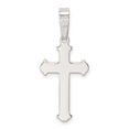 thumbnail image 4 of FB Jewels Sterling Silver Polished and Texture Center Finish Cross Pendant, 4 of 4