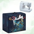 thumbnail image 3 of SEANATIVE Floral Sewing Machine Cover with Storage Pocket Moon Butterfly Sewing Machine Dust Cover Compatible with Most Standard Sewing Machine Dust-Proof Decor, 3 of 7