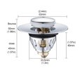 thumbnail image 2 of Universal Basin Drain Plug, Bath Basin Pop-up Drain Filter, Shower Sink Drain Stopper, 2 of 5