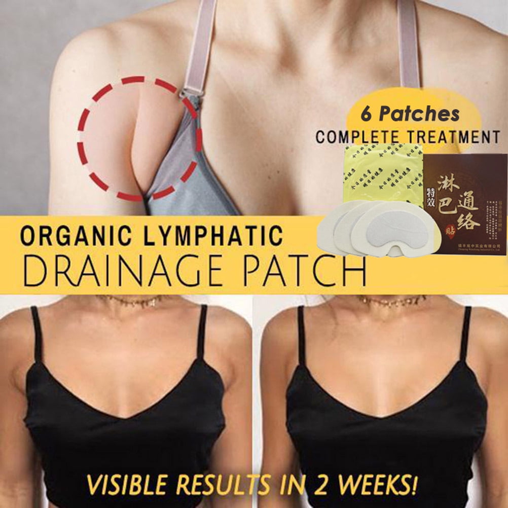 6Pcs/Box Organic Lymphatic Drainage Detox Pad AntiSwelling Breast