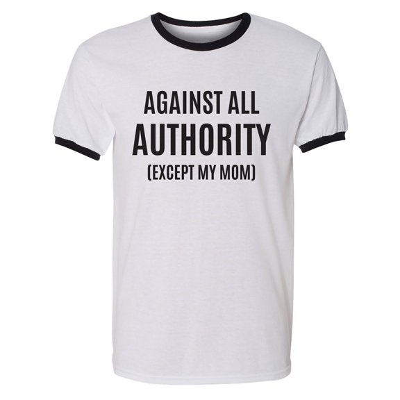 Against All Authority Adult Short Sleeve Ringer T-shirt