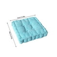 thumbnail image 3 of Meditation Floor Pillow Set of 1, Square Large Pillows Seating for Adults, Tufted Corduroy Cushion for Tatami Living Room, Sky Blue, 22x22 Inch, 3 of 6