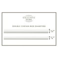 thumbnail image 6 of Exclusive Home Crystal Ball Double Curtain Rod and Finial Set, Matte Silver, Adjustable 66"-120", 6 of 8