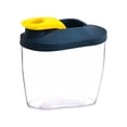 thumbnail image 2 of Cheers.US Airtight Plastic Canister with Lids Food Storage Jar Square - Storage Container with Clear Preserving Seal Wire Clip Fastening for Kitchen Canning for Cereal,Pasta,Sugar,Beans,Spice, 2 of 7