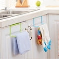 1/2Pcs Plastic Hanging Holder Multifunction Towel Rack Cupboard Cabinet ...