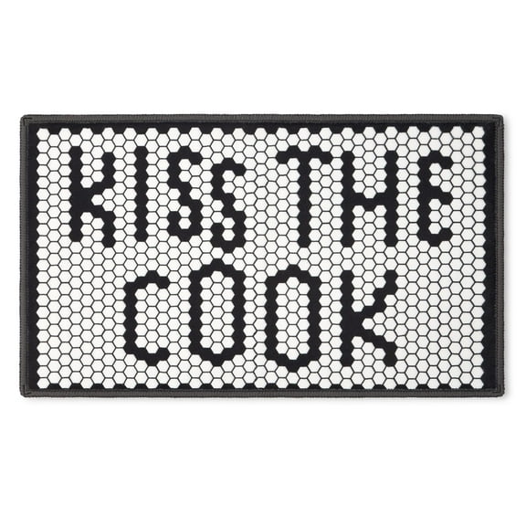 Mainstays Kiss the Cook Kitchen Mat, Multicolored, 18"x30"