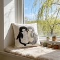 thumbnail image 5 of Spring Cute Penguin Patterns Cushion Cover, Imitation Embroidery Throw Pillow Cover, Soft Polyester Pillowcase, Easter Sofa and Bedroom Decor for Living Room and Chair, 5 of 7