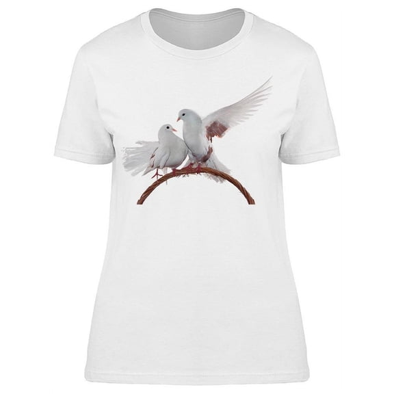 Pair Of Pigeons T-Shirt Women -Image by Shutterstock, Female XX-Large