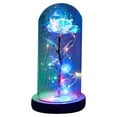 thumbnail image 1 of yingyy Eternal Rose Flower Rose LED Lamp Home Decor Wedding Christmas Valentines Day Colorful Rose RGB, 1 of 6