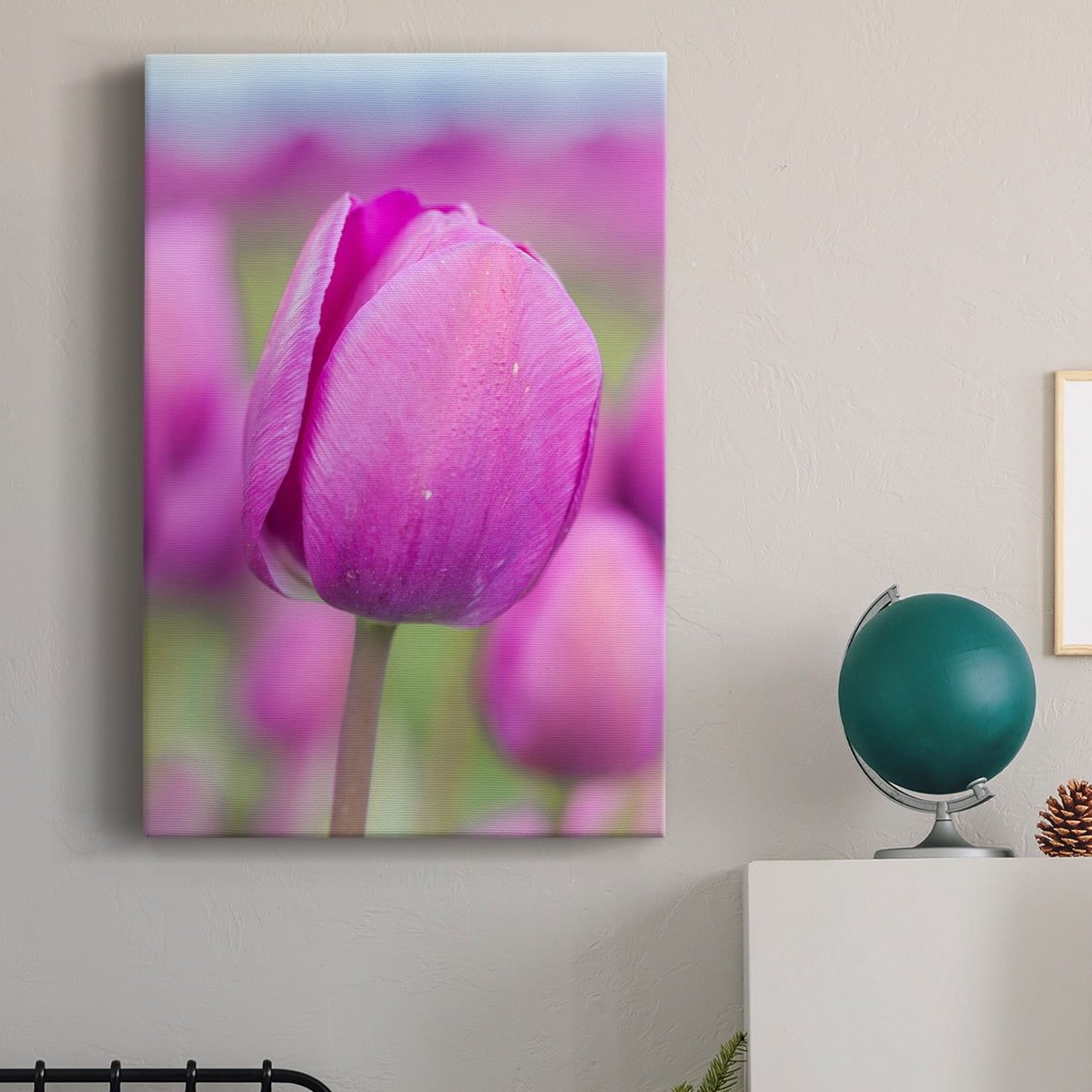 Magenta Stem Premium Gallery Wrapped Canvas - Ready to Hang
