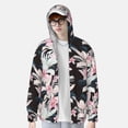 thumbnail image 4 of Haiem Orchids Flowers UPF 50+ Fishing Shirts for Men Long Sleeve UV Sun Protection Hoodie Non-Mask Outdoor Hiking Shirts, 4 of 9