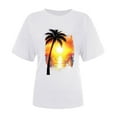 thumbnail image 7 of Teissuly Women's Fashion Crewneck Printed Short Sleeve T-shirt Casual Loose Shirt Tops, 7 of 7