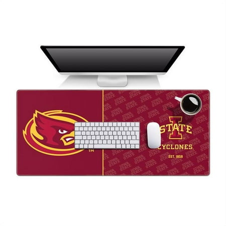UPC: 0810081900355 | YouTheFan 1900355 NCAA Lowa State Cyclones Logo Series Desk Pad