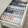 thumbnail image 3 of EIMELI Underwear Storage Box Resuable Clothes Organizer Basket Flodable Drawer Divided Portable Container  3 Sets  Grey, 3 of 10