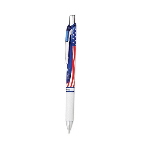 Energel Rtx Stars And Stripes Gel Pen, Retractable, Medium 0.7 Mm, Black Ink, Red/white/blue Barrel, Dozen | Bundle of 2 Dozen