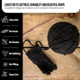 thumbnail image 2 of Mary Maxim Starlette Crochet and Knitting Yarn - Acrylic Worsted Weight Yarn 4, Black, 2 of 7