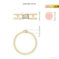 thumbnail image 4 of ANGARA Natural Diamond Solitaire Split Shank Ring in 14K Yellow Gold for Women (Size-5x3mm| Color-H| Clarity-SI2) | April Birthstone, Anniversary, Jewelry Gift for Women | Natural Diamond Ring, 4 of 8