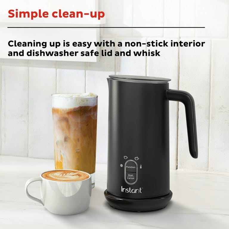 Instant 10 oz 4-in-1 Electric Milk Steamer, Hot or Cold Foam Maker, Drink  Warmer, Black