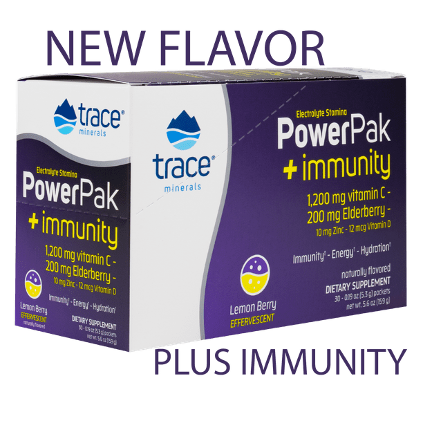 Trace Minerals Power Pak Electrolyte + Immunity Boost Drink