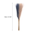 thumbnail image 2 of Uxcell 20Pcs Faux Pampas Grass 21.65" Fake Pampas Grass Decor Dark Blue/Brown, 2 of 7