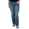 Silver Jeans Co. Women's Plus Size Elyse Mid Rise Straight Leg Jeans