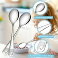 thumbnail image 2 of 24 Piece Kids Spoons Toddler Spoons,6.5 inch Stainless Steel Kids Silverware Toddler Utensils,Child and Toddler Safe Flatware Children Spoons,Baby Spoons for Self Feeding,Dishwasher Safe, 2 of 6