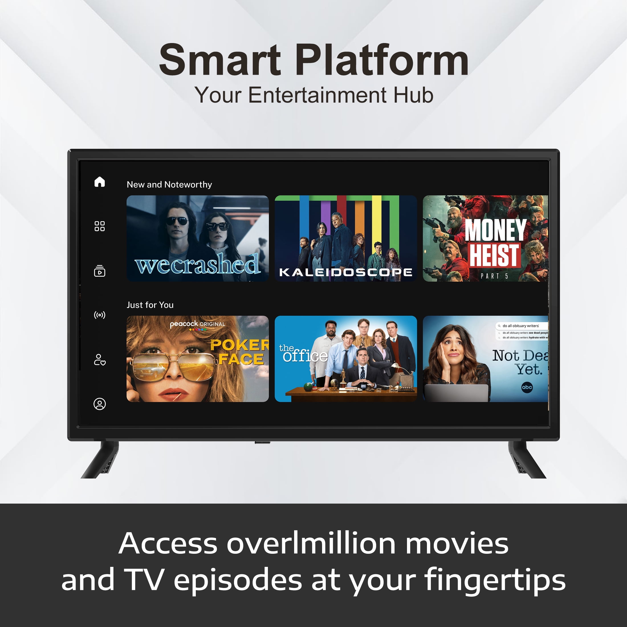 Sansui 40" inch LED 1080P Full HD Frameless WebOS Smart TV - HDR 10 & 2×8W Speakers